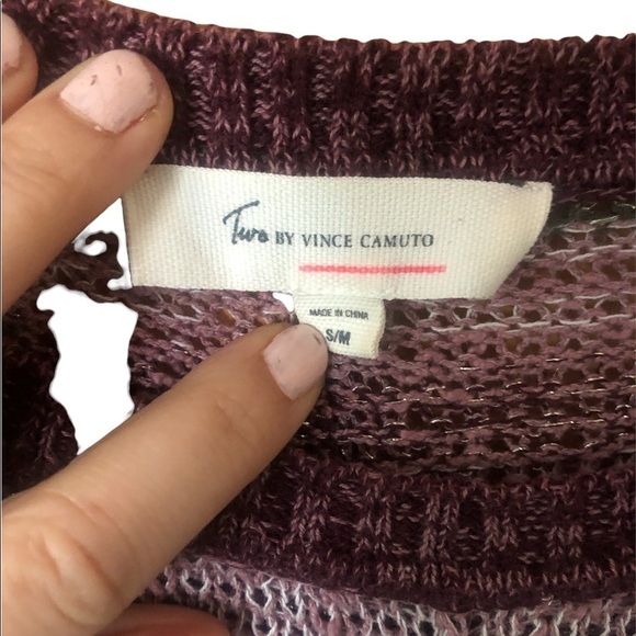 Vince Camuto striped Knit pancho / shawl - Picture 5 of 5